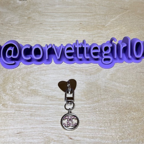 Authentic Chanel Charm Upcycled Bag/key/cup bling - Picture 1 of 3